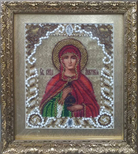 Рамка для иконы бисером №38 бронза